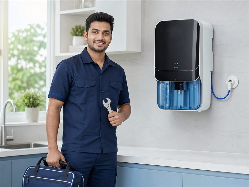 Maa Subhadra RO Services technician ready for doorstep water purifier service in Puri